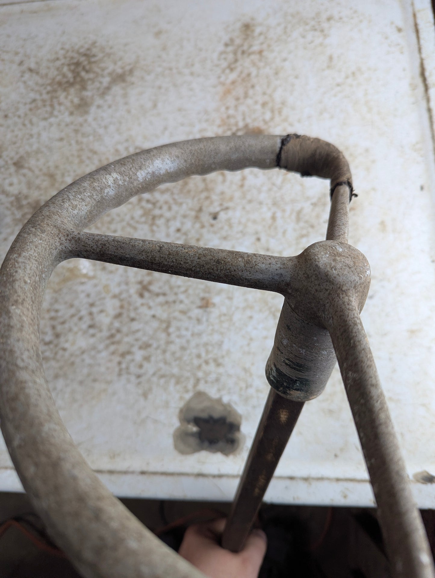 Vintage Airplane Control Yoke with Shaft
