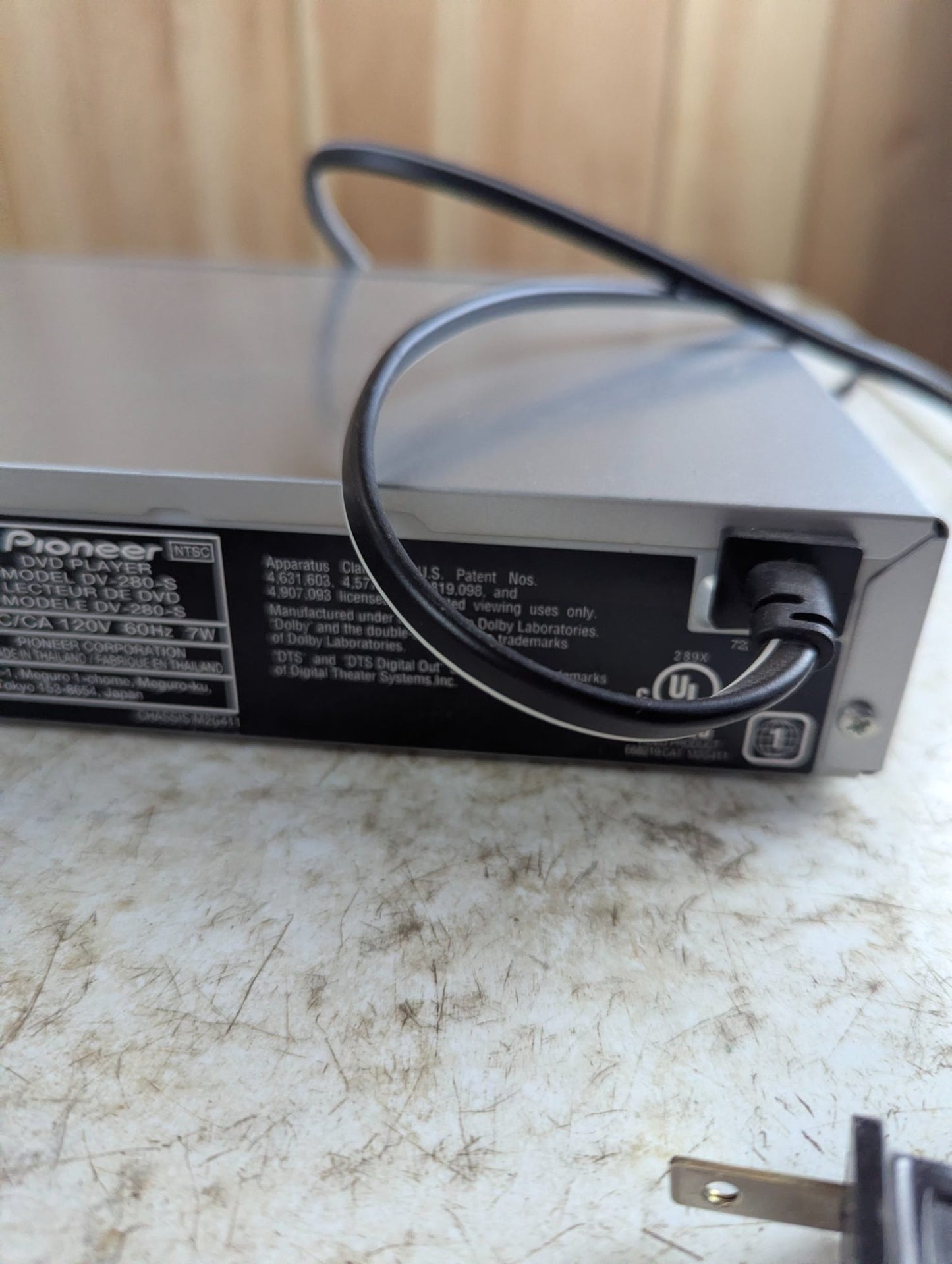 Pioneer DVD Player Model DV-280-S with Remote - Tested Working