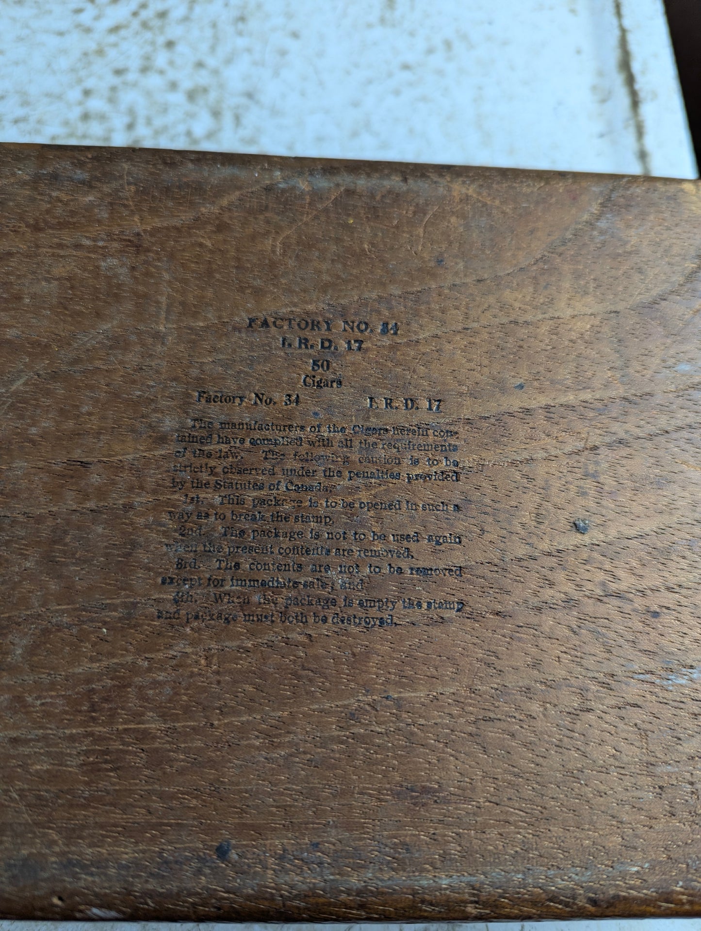 Antique 1920s Benson and Hedges Wood Cigar Box - view 3