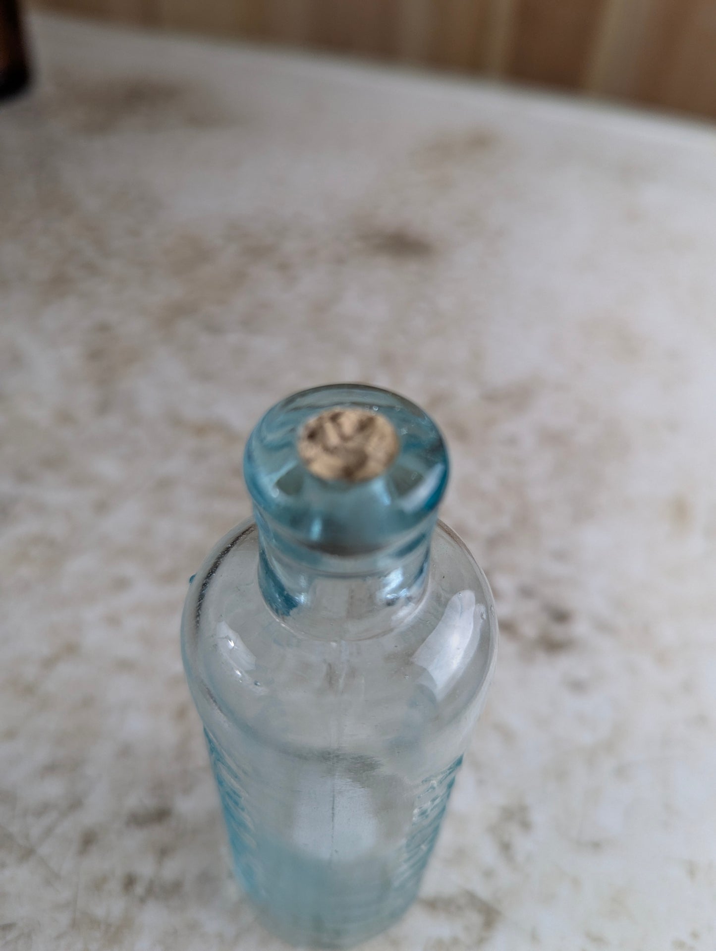 Antique Aqua Blue Glass Johnson's American Anodyne Liniment Patent Medicine Bottle - view 5