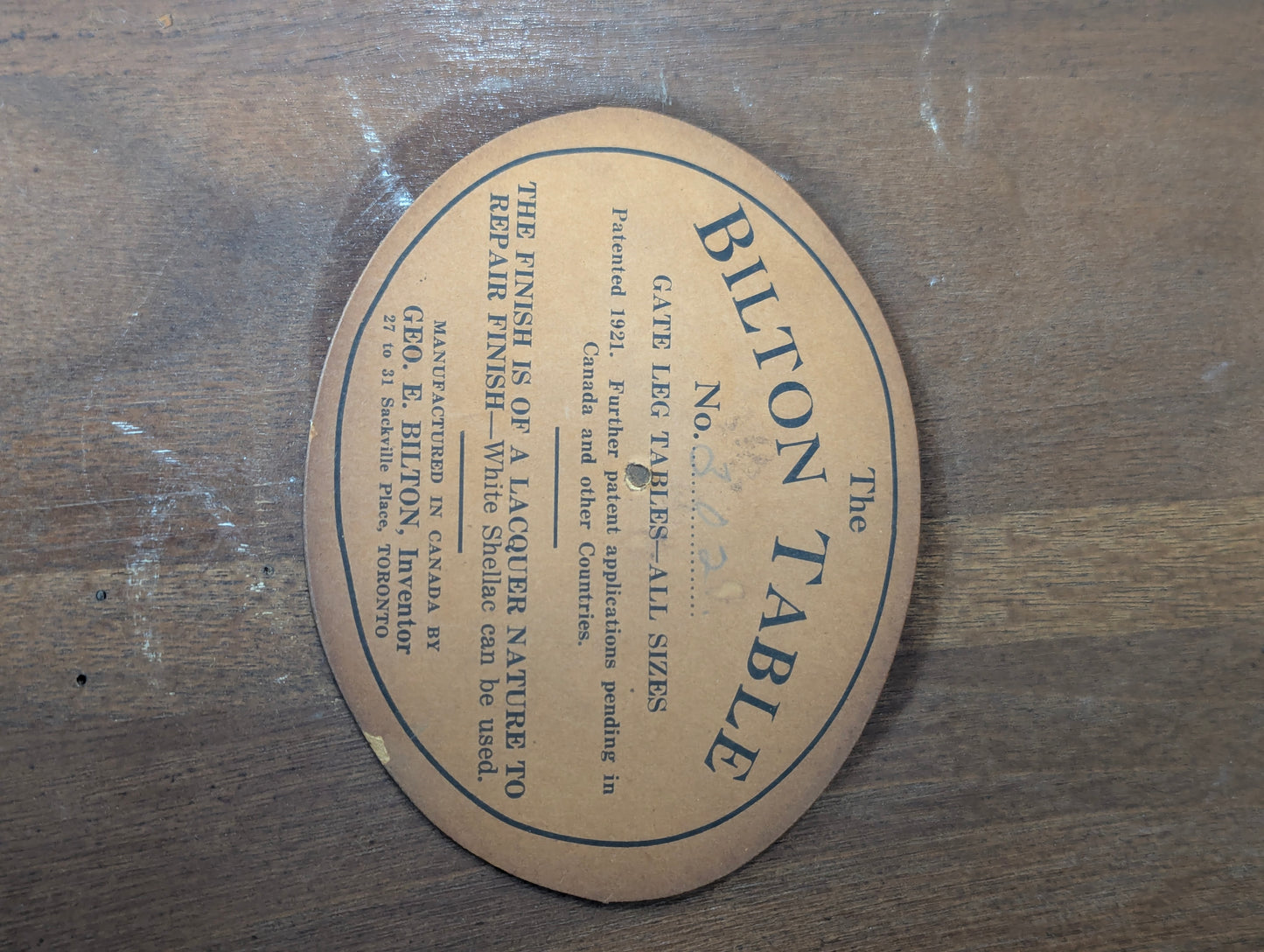 Antique Hilton Half Moon Side Table - view 7