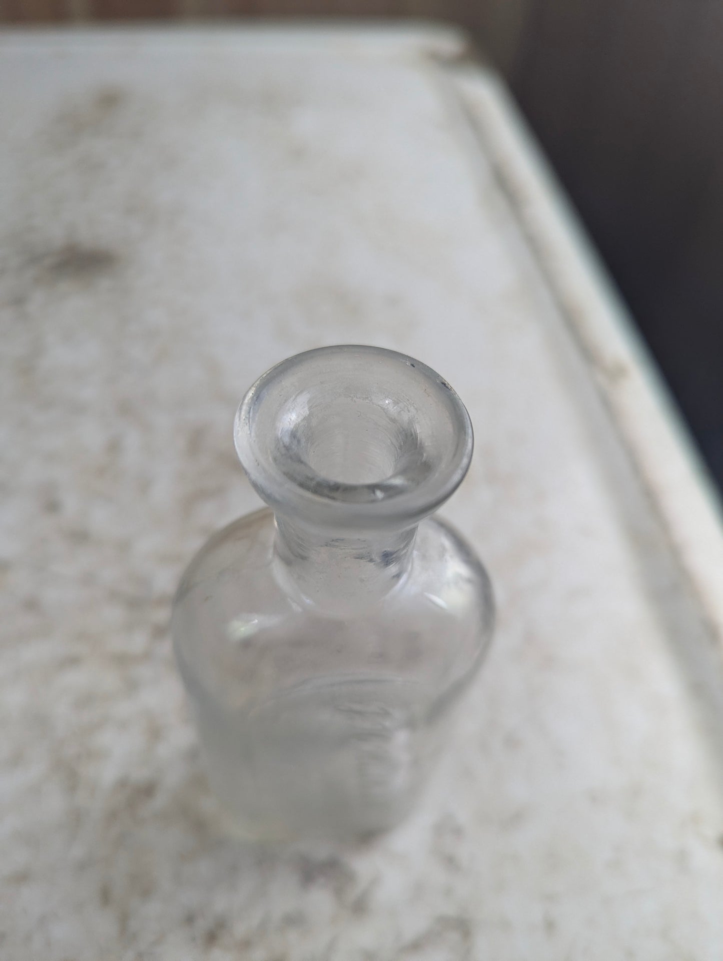 Antique J.H. Hallet Druggist Toronto Clear Manganese Glass Apothecary Medicine Bottle - view 6