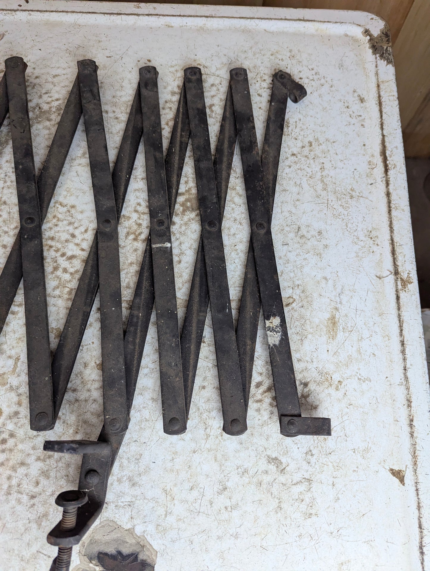 Antique Metal Model T Running Board Luggage Rack - view 4