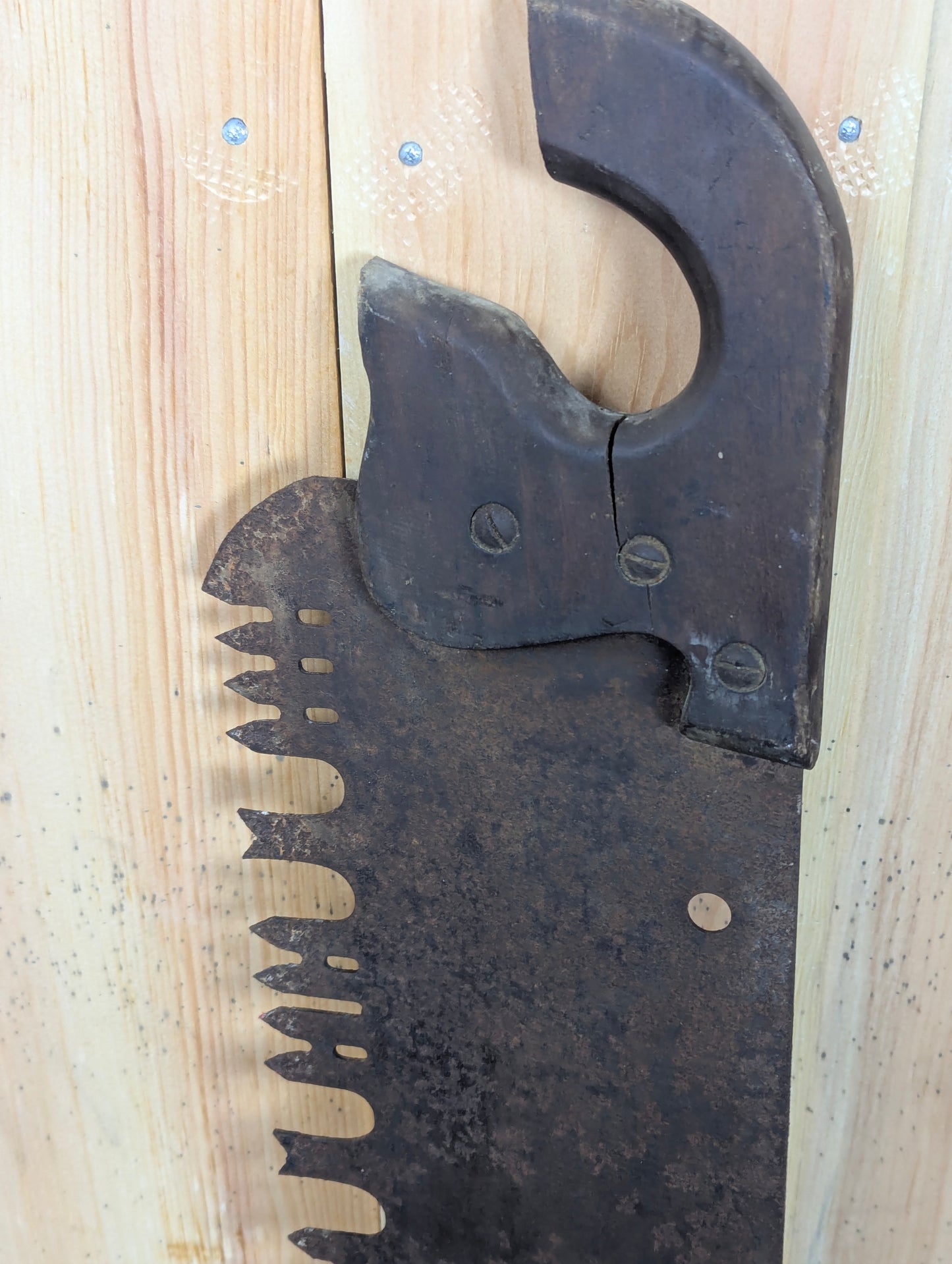 Antique One Man Crosscut Logging Saw - view 3