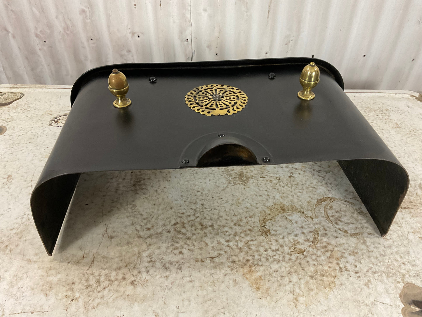 Antique Victorian 1870’s Fireplace Metal Foot Warmer - view 7