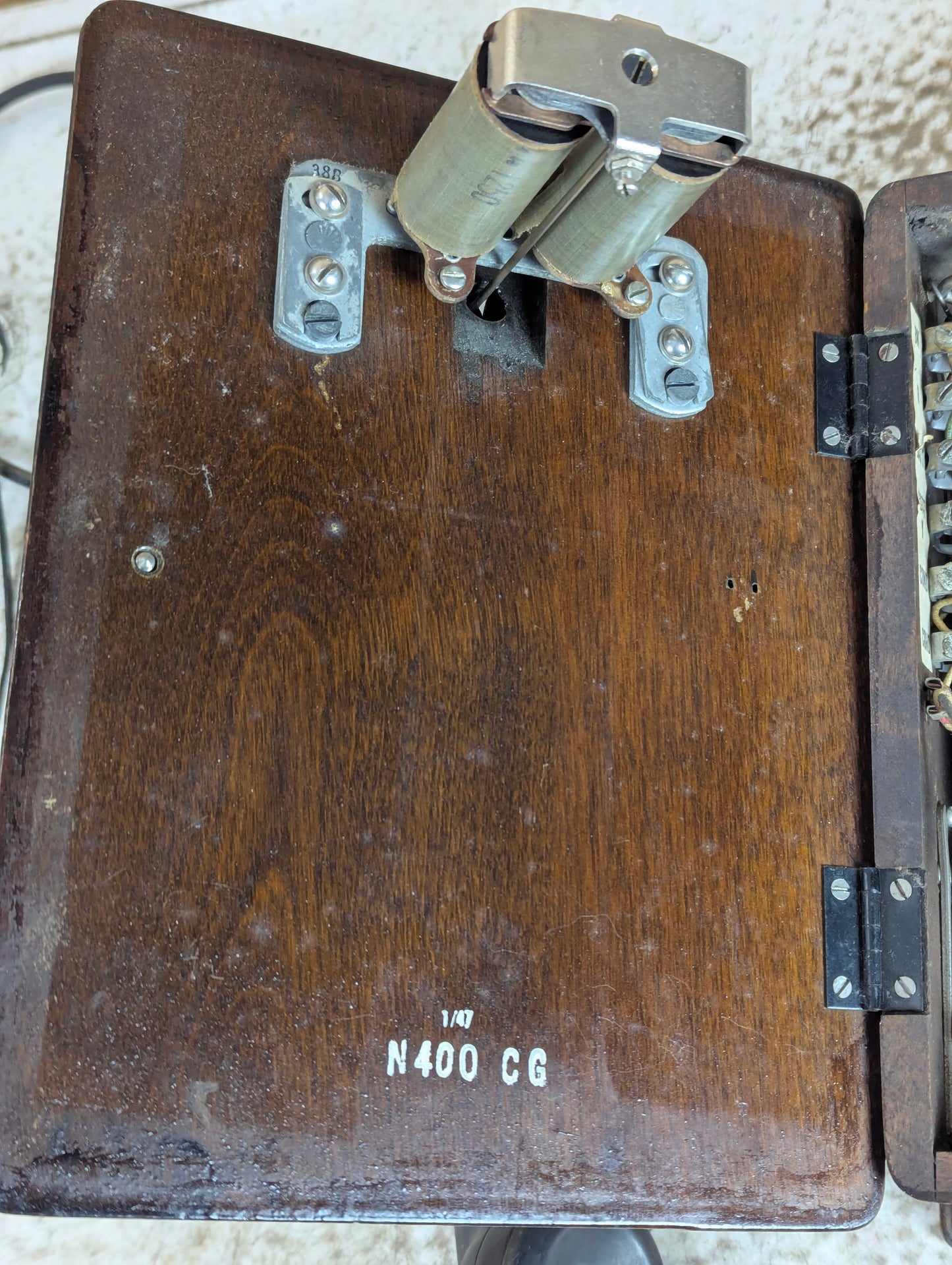 Antique Wood Northern Electric Telephone Box - view 8