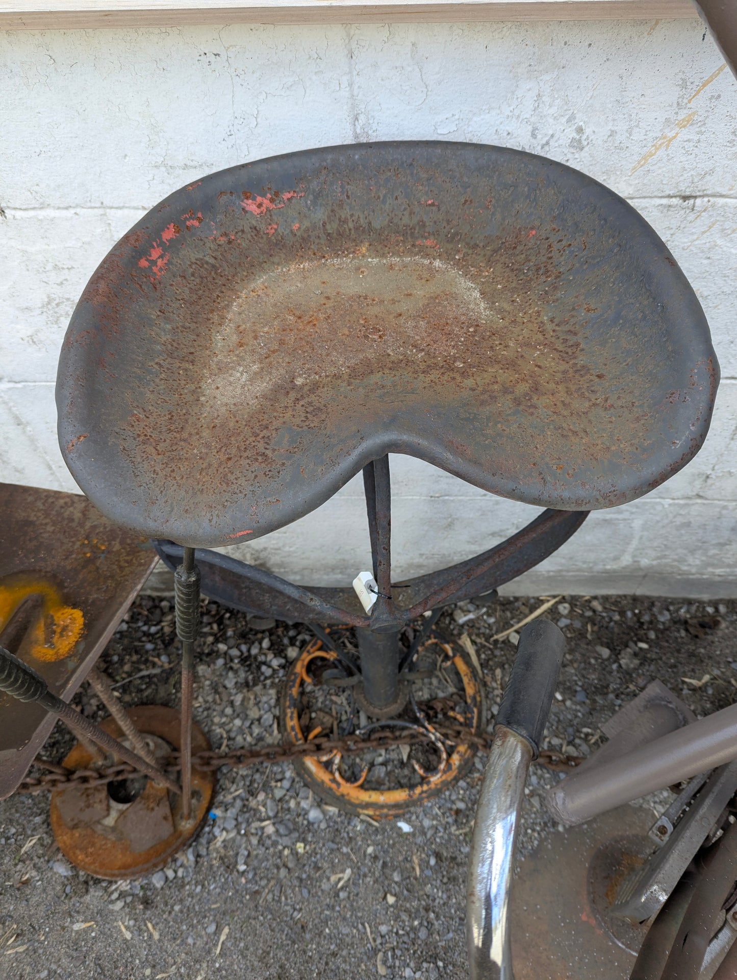 Custom Made Tractor Seat Plant Stand - view 3