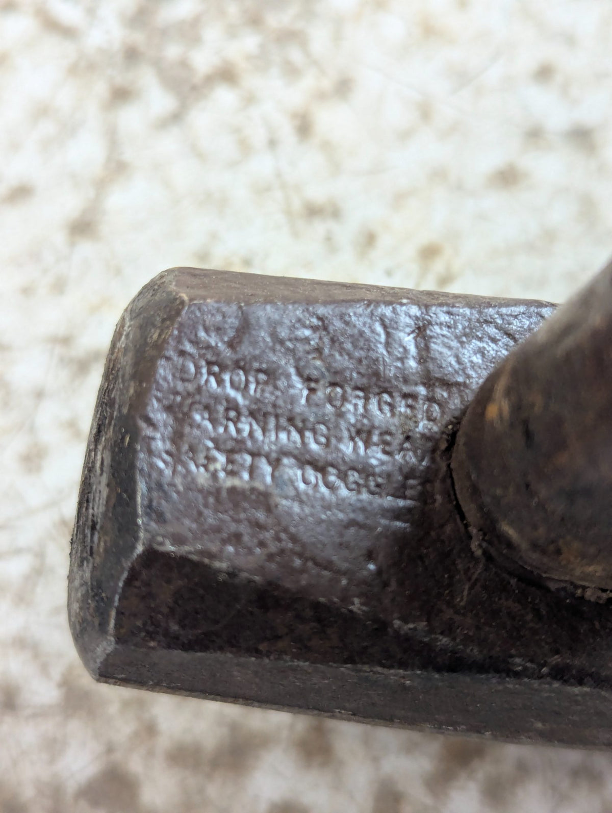 Vintage Drop Forged Steel Hammer with Wood Handle