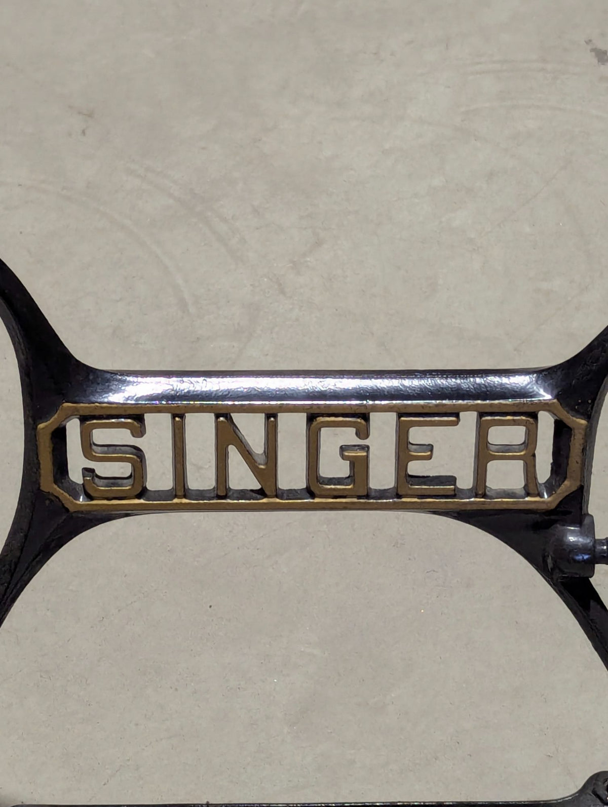 Antique Singer Cast Iron Sewing Machine Treadle Base