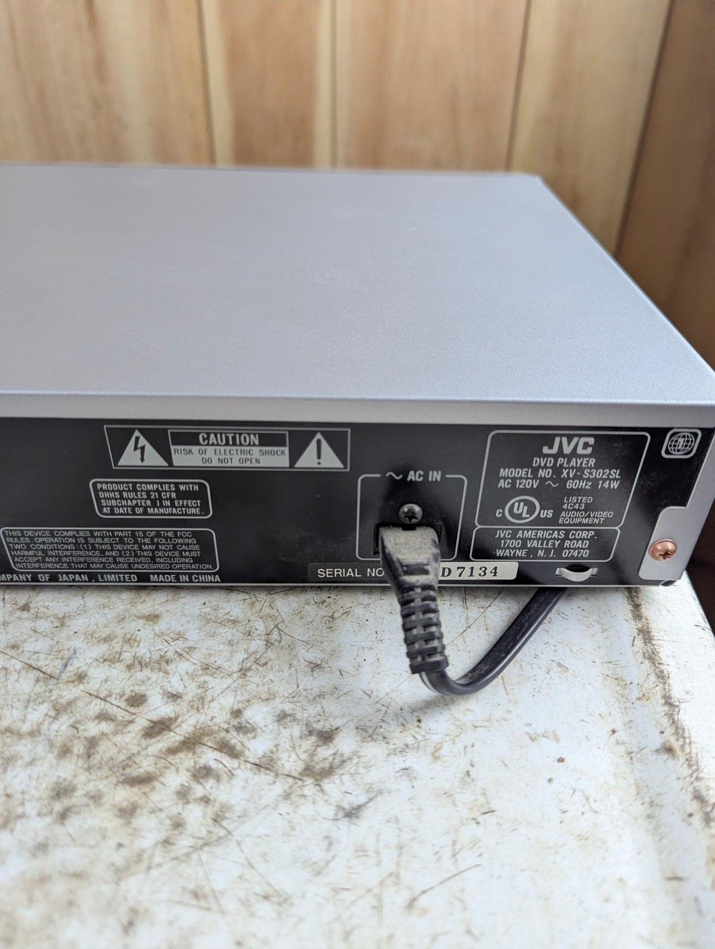 JVC DVD Player Model XV-S302 no Remote - Tested and Working - view 6