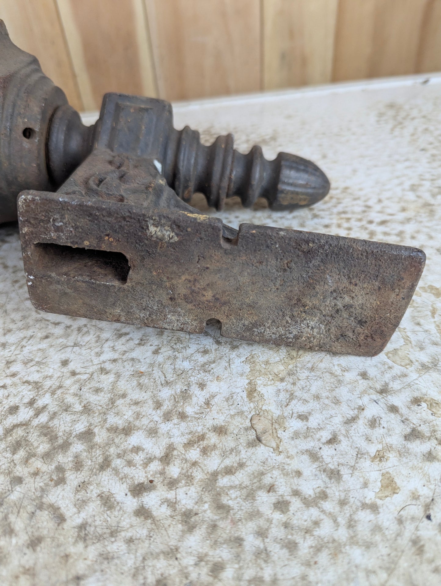 Large Antique Cast Iron Wall Sconce - view 6