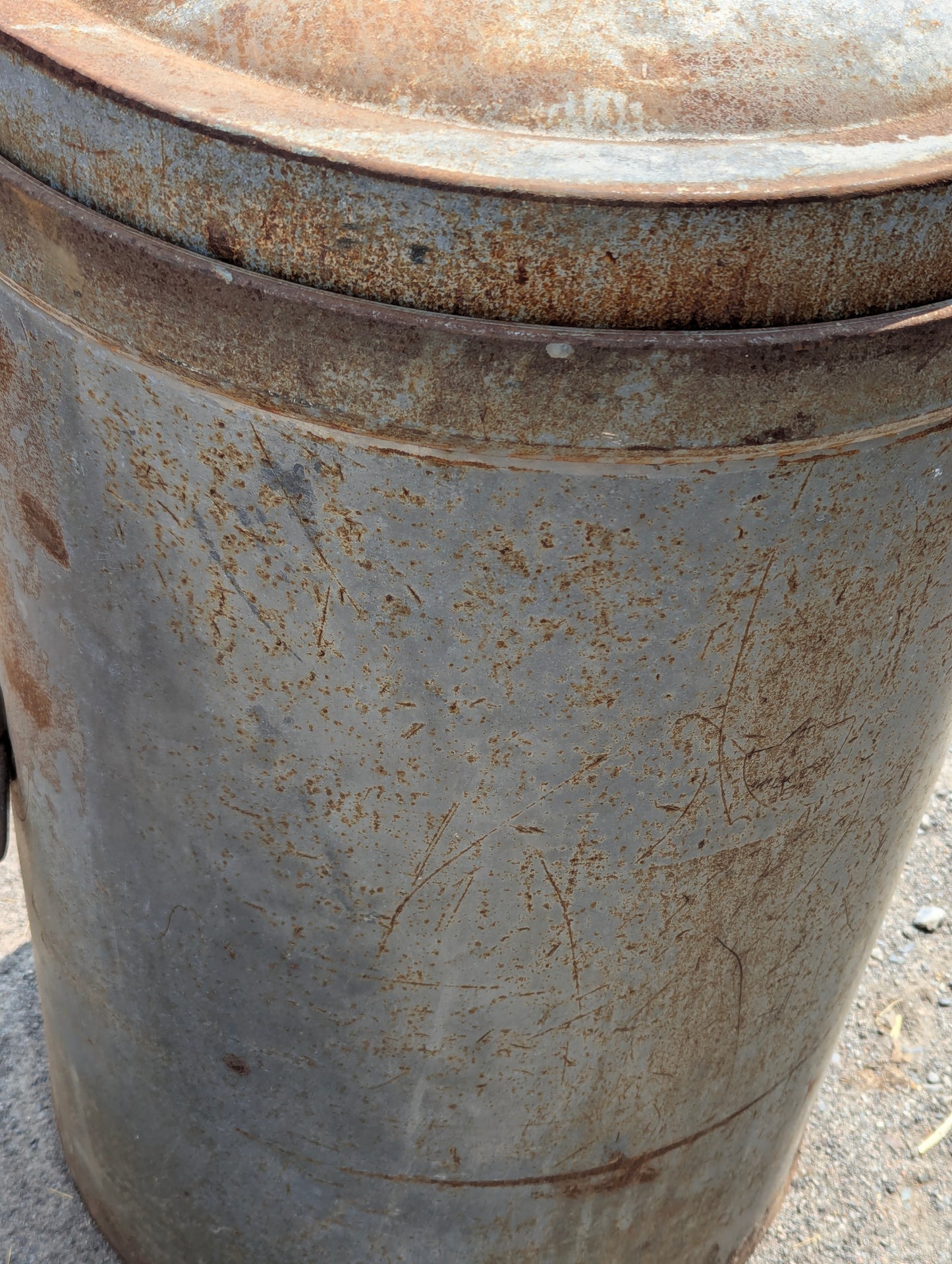 Large Vintage Metal Dairy Cans - view 5