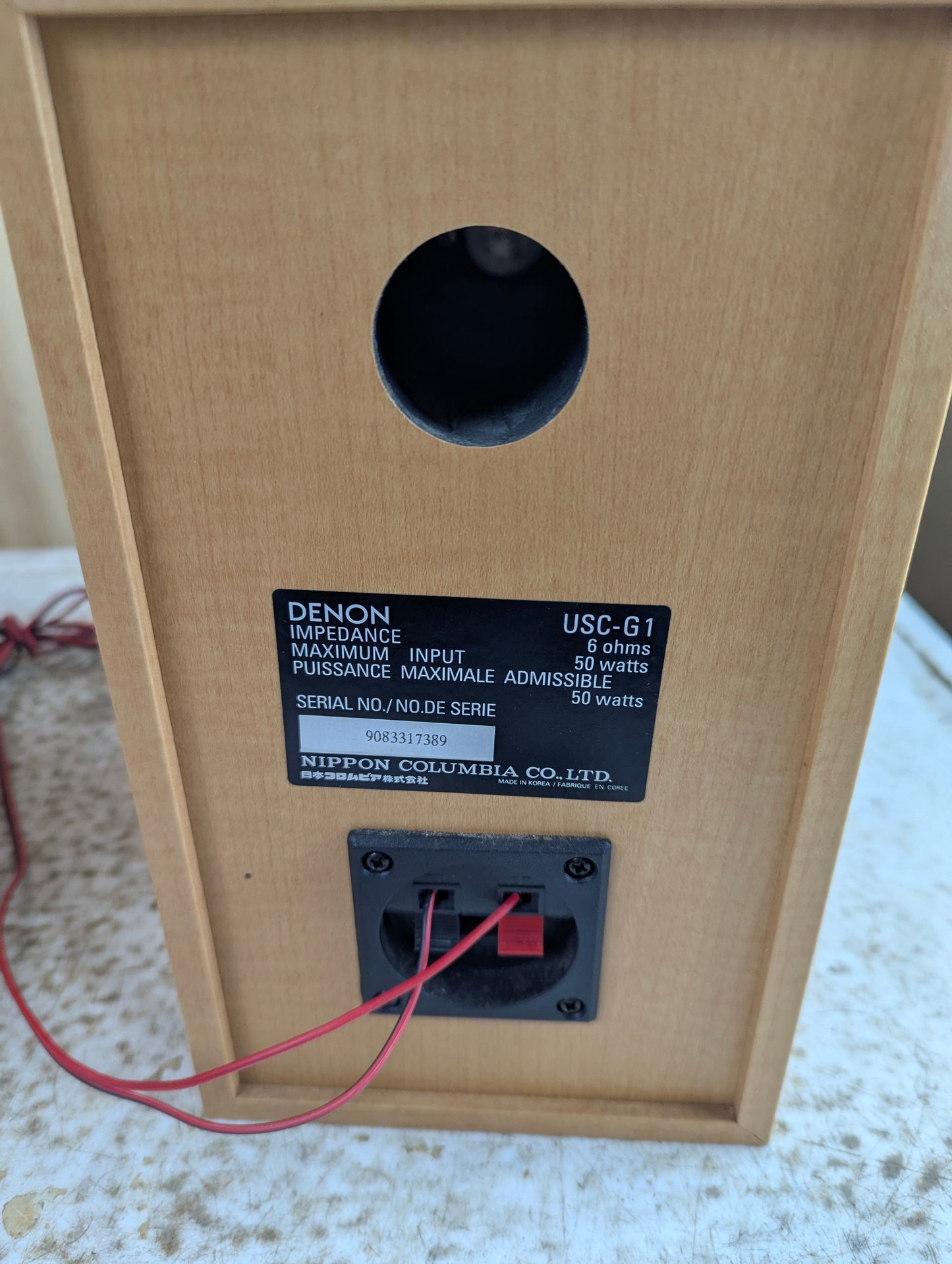 Pair of Denon Model USC-G1 Bookshelf Speakers - view 2