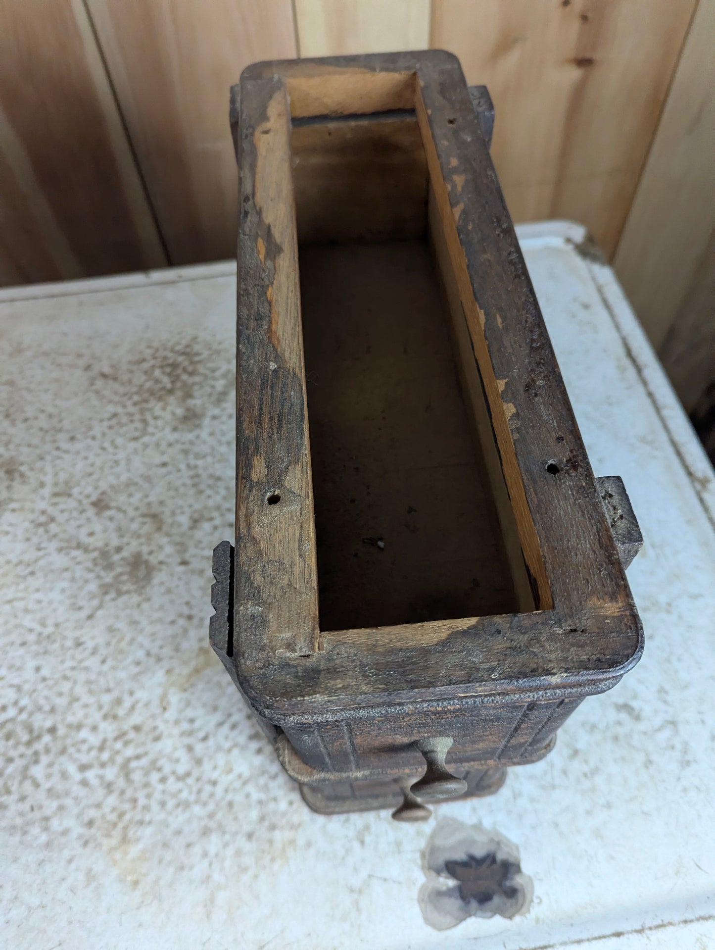 Set of 2 Antique Wooden Sewing Machine Drawers - view 4