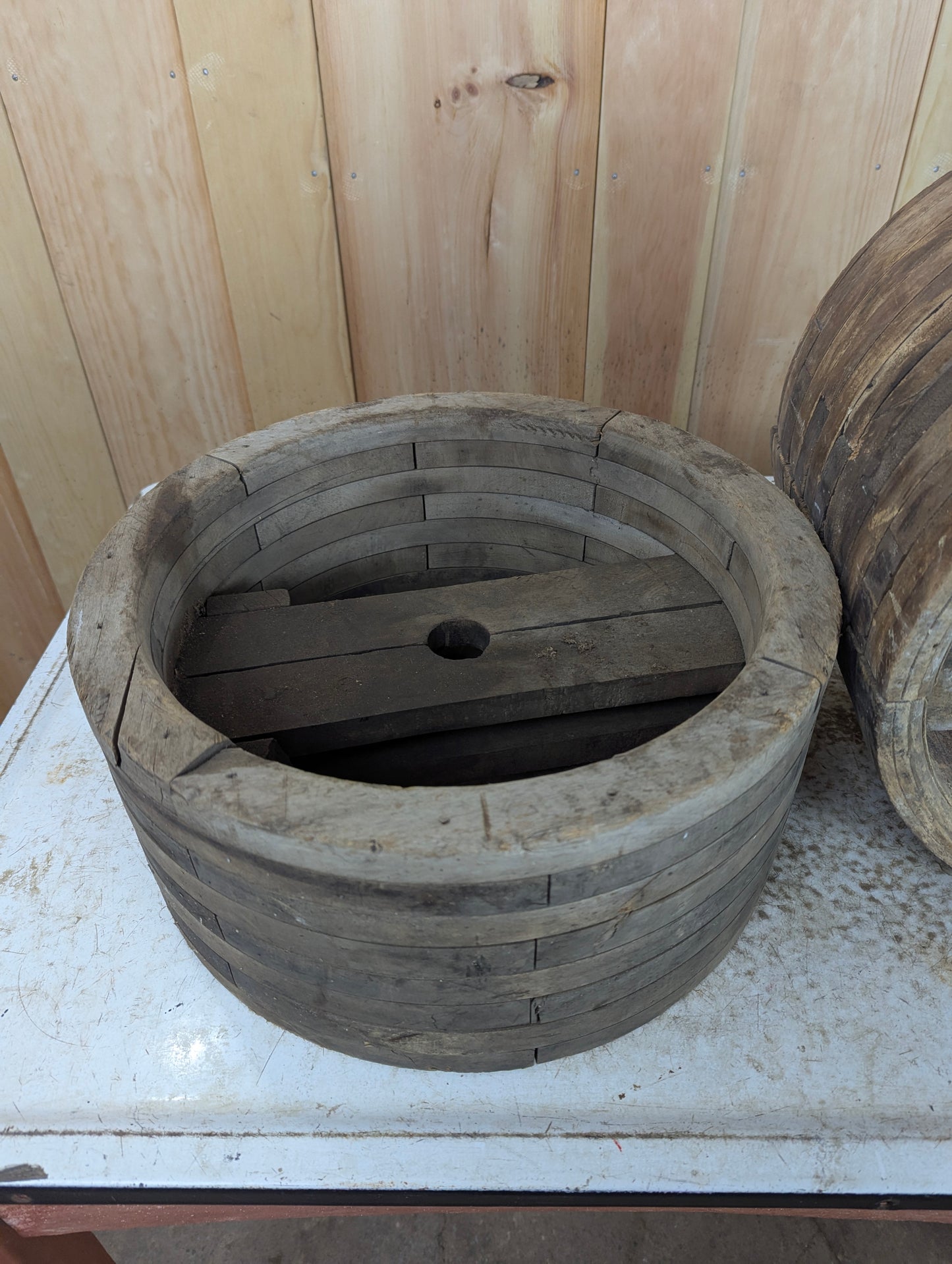 Small (~14”) Antique Belt Pulley Wheels - view 3