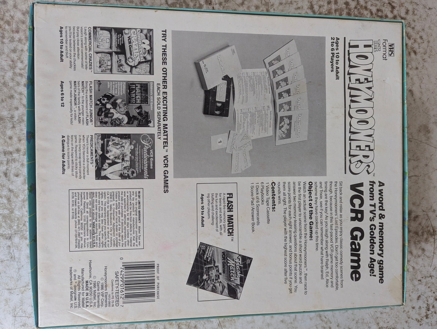 The Honeymooners VCR Game in Original Box - view 5