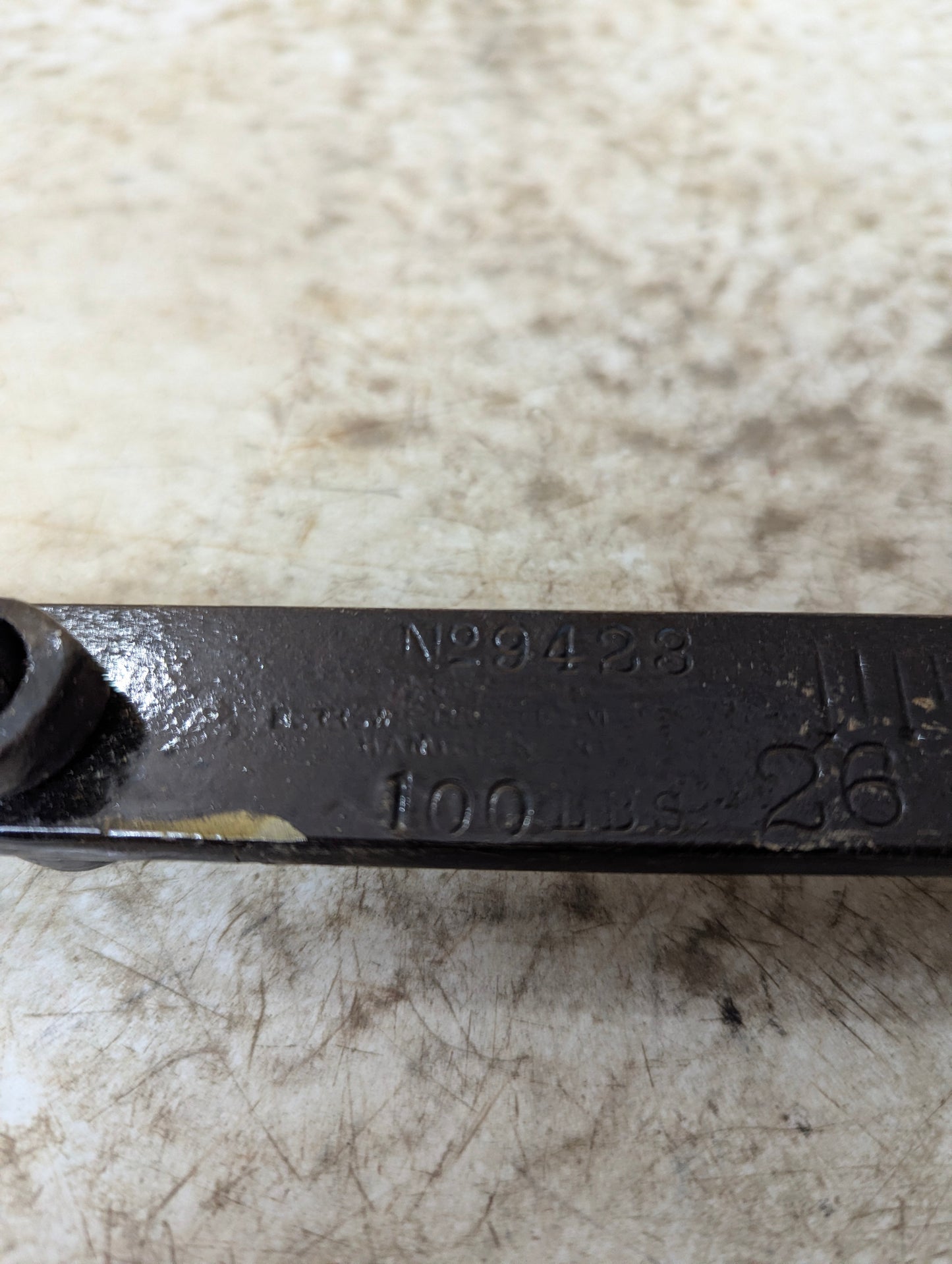 Vintage 100 lb Hanging Balance Beam Scale - view 6