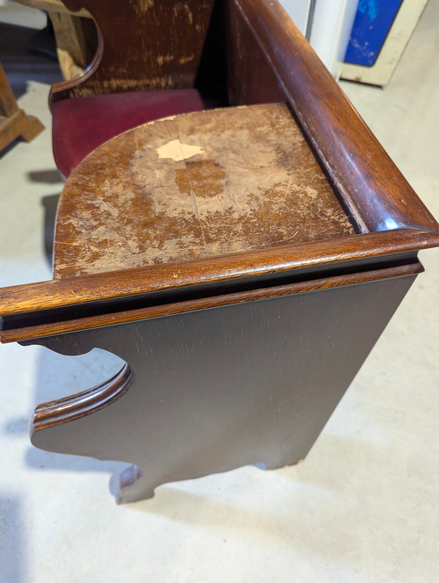 Vintage 1930s Gossip Bench Telephone Table - view 6