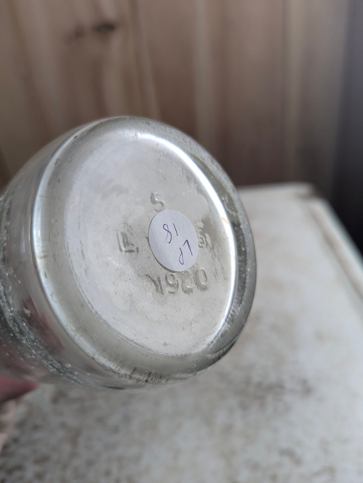 Vintage 30oz Happy Home Windsor Clear Glass ACL Soda Bottle - view 4