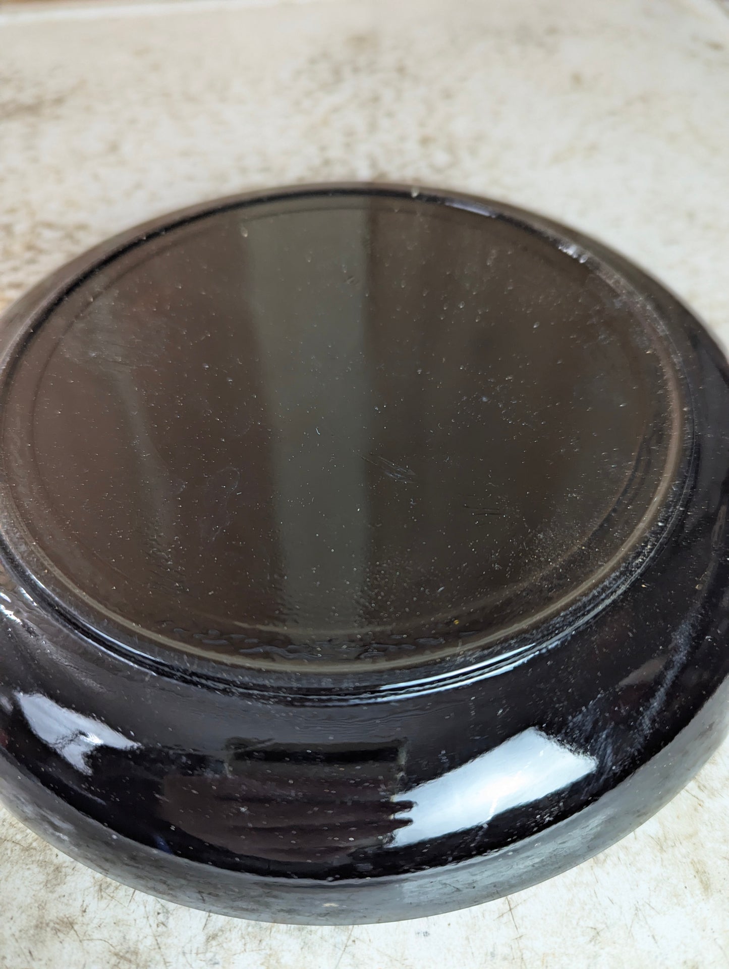 Vintage Amber Glass Astray - view 2