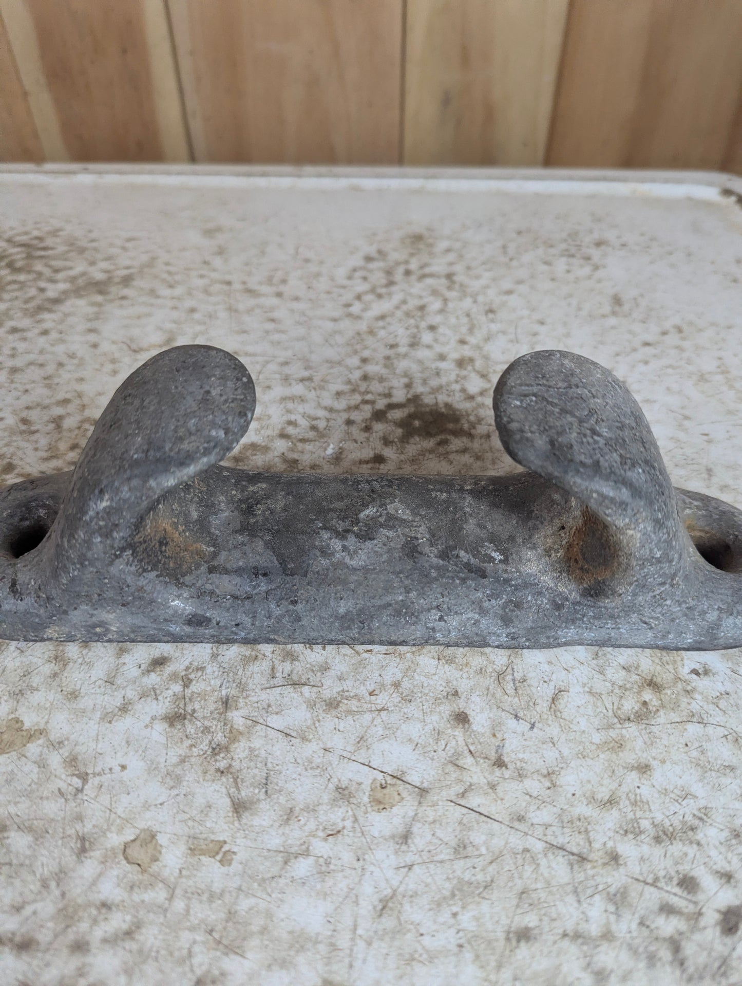 Vintage Cast Aluminium 10" Boat Cleat - view 3