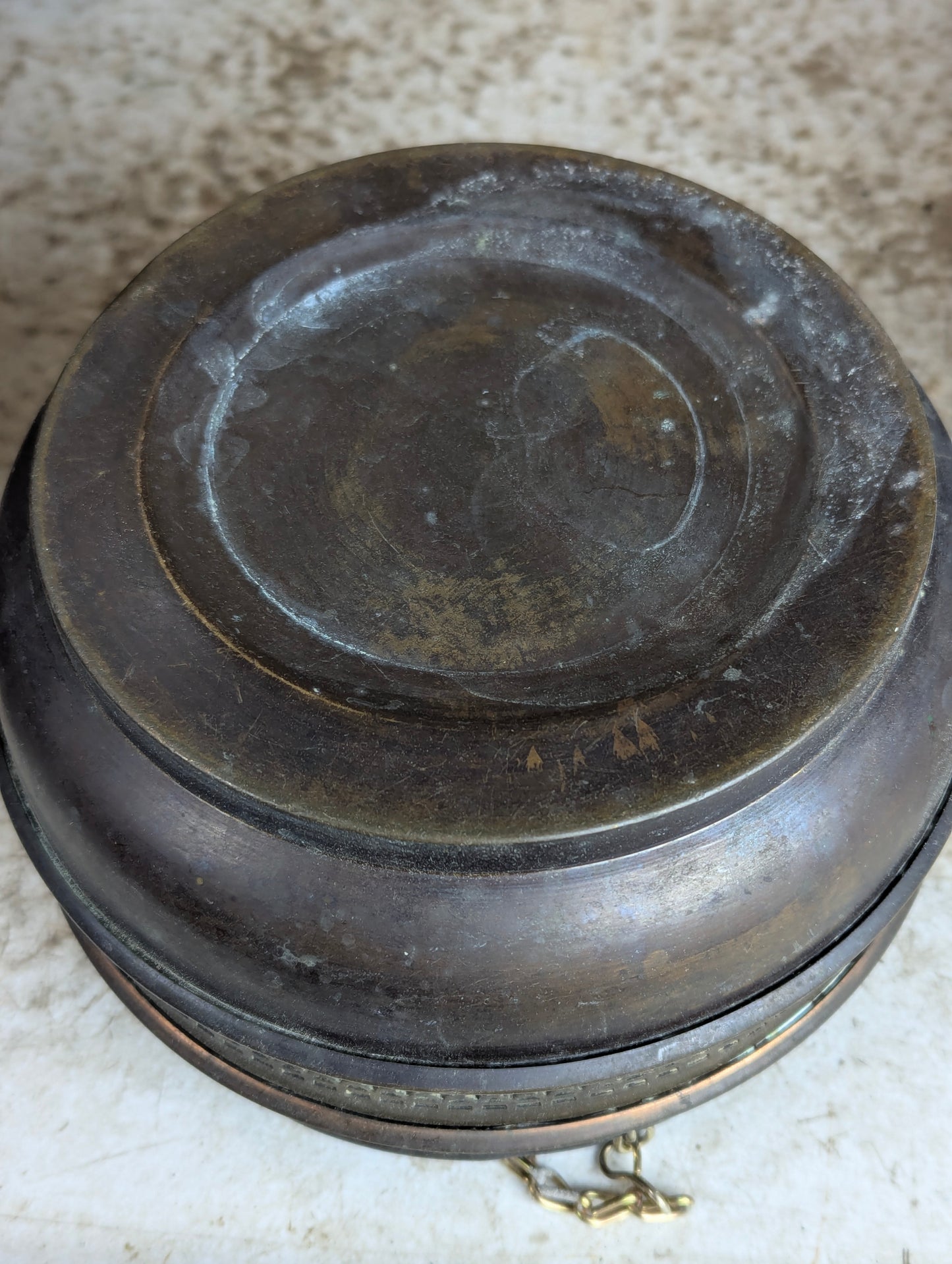 Vintage Copper Hanging Flower Pot - view 5