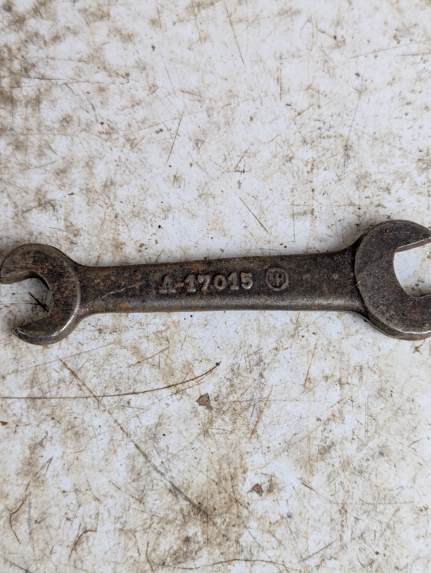 Vintage Ford A-17015 Open Ended Spanner Wrench 7/16" x 1/2" - view 2
