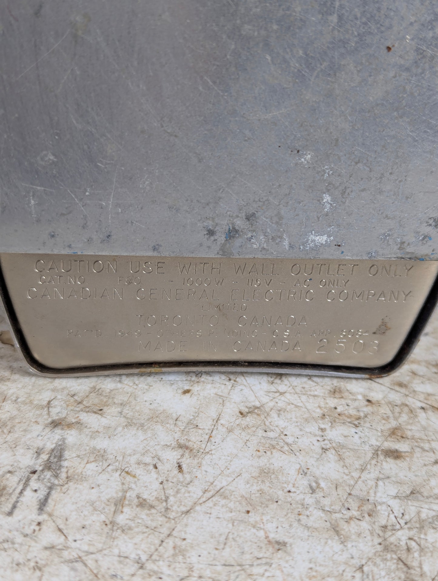 Vintage General Electric F80 Iron - view 5