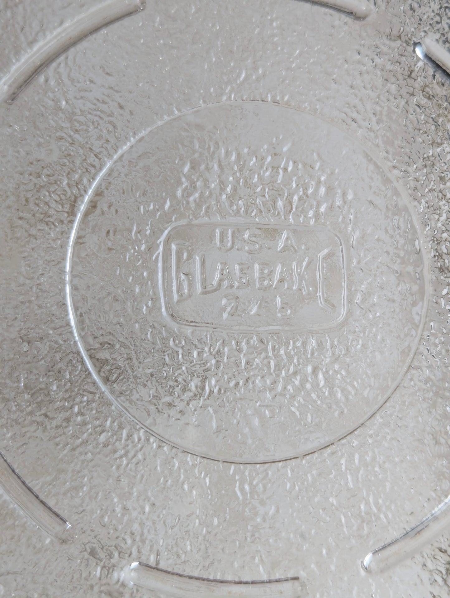 Vintage Glasbake 245 Round Glass Pie Plate - view 3