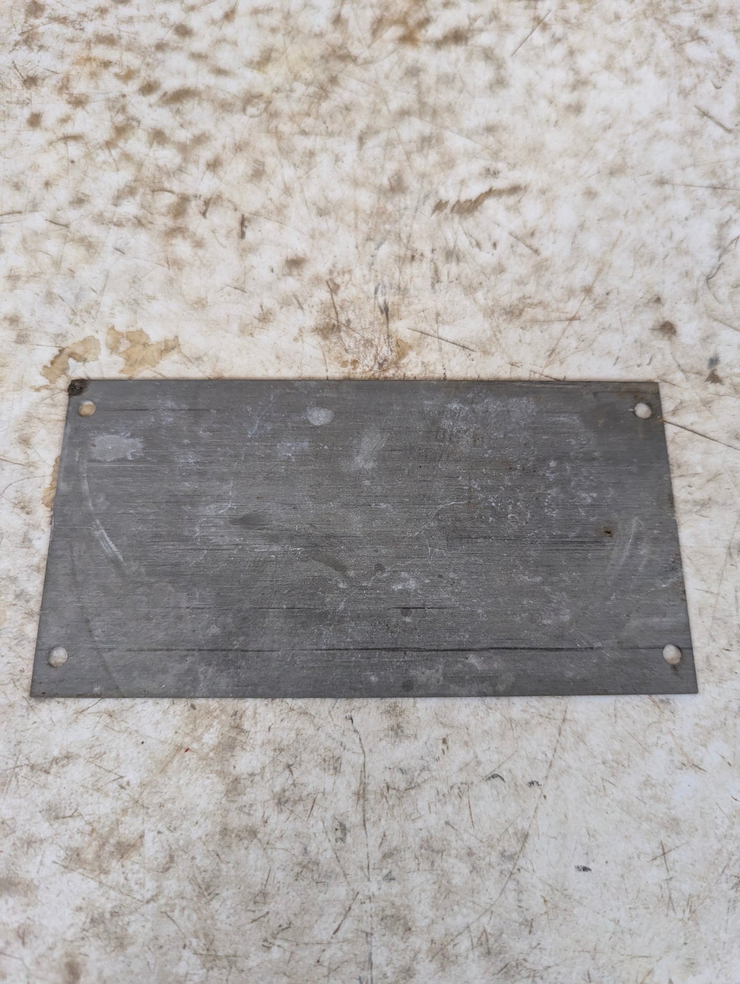 Vintage Industrial International Harvester Co. Aluminum Blank Nameplate - view 2