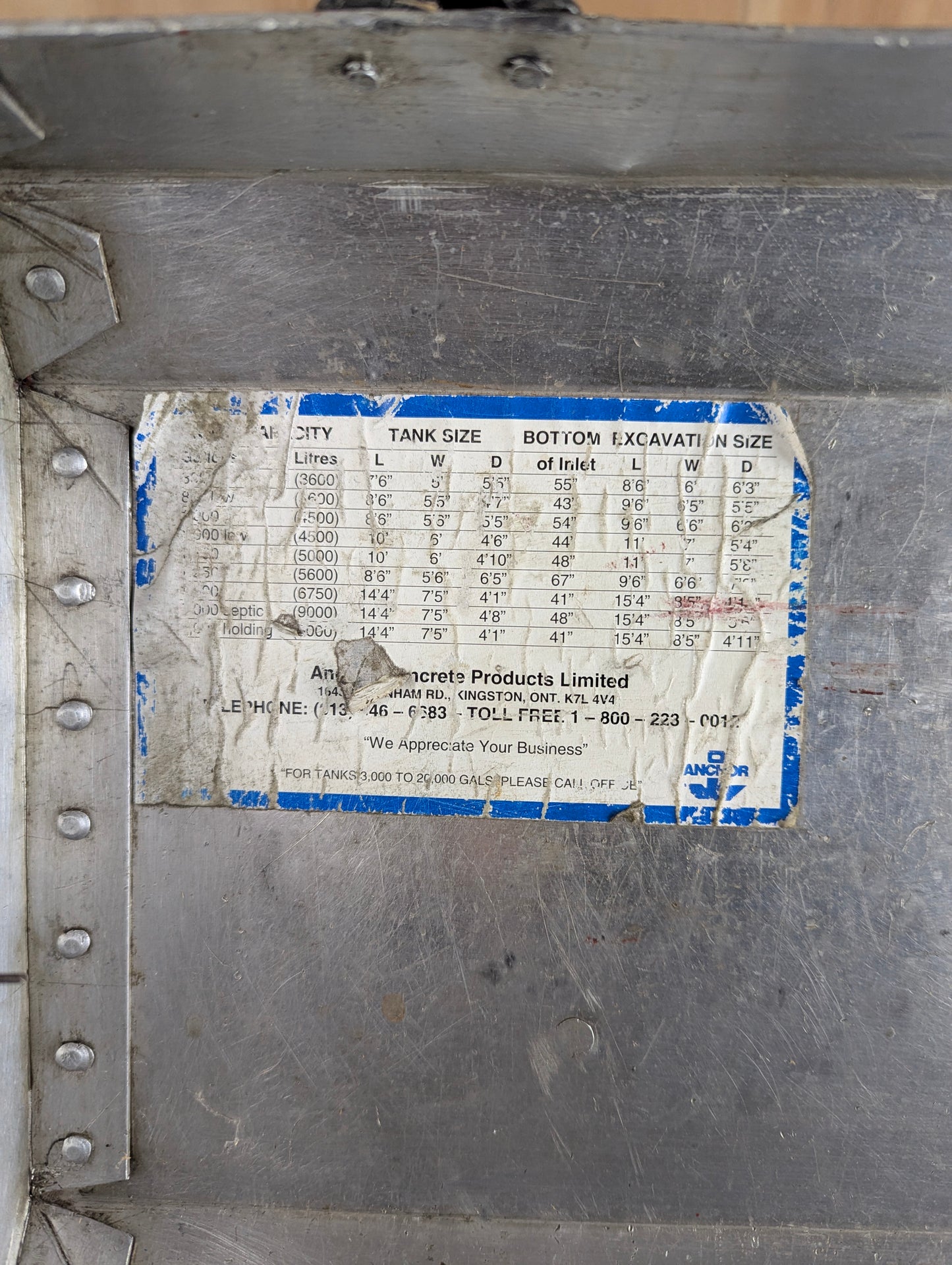 Vintage Riveted Metal Tool Box - view 8