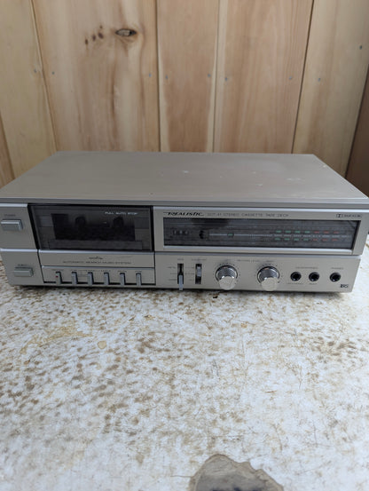 Vintage Realistic Stereo Cassette Deck Model 14-627