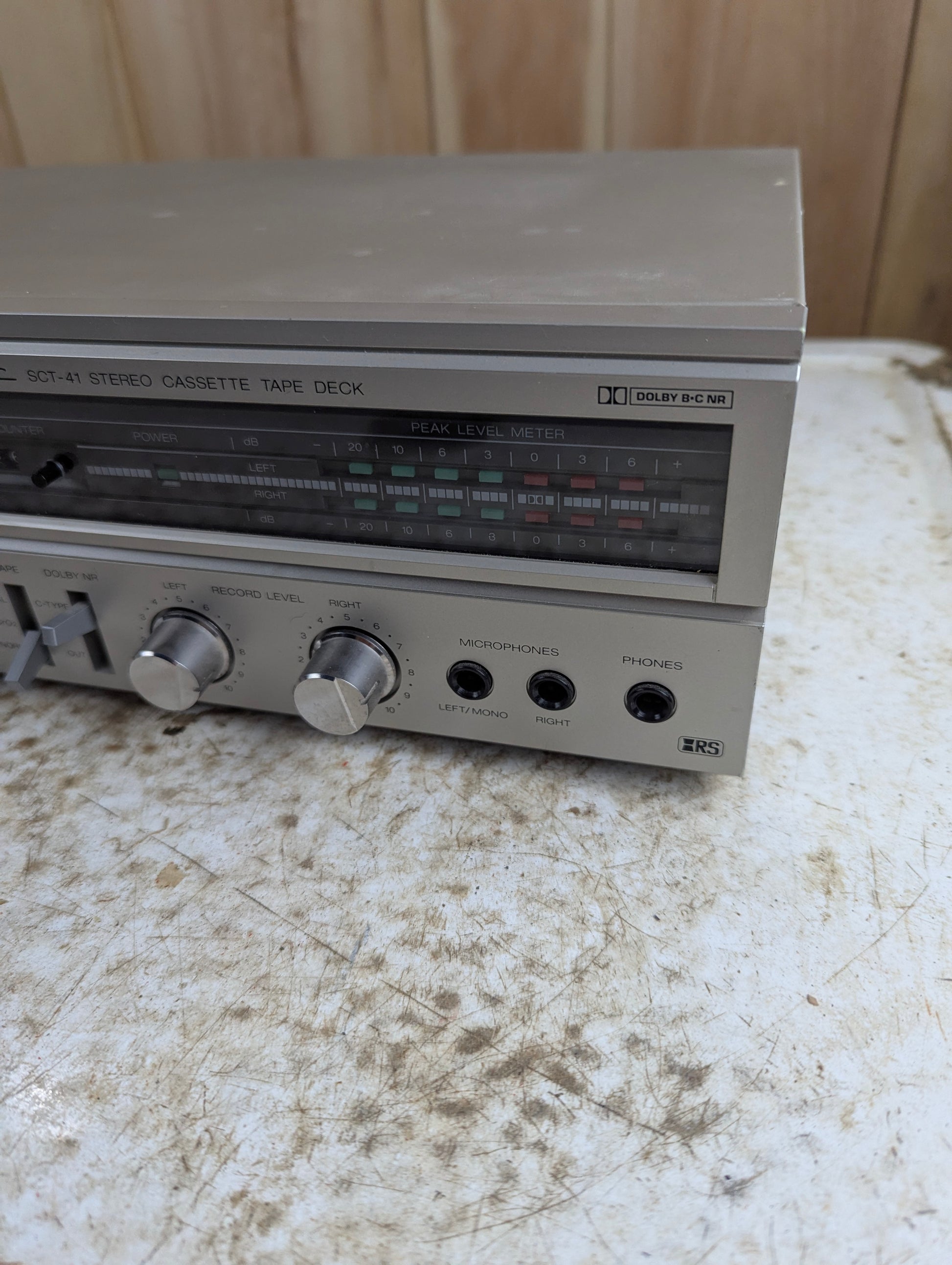 Vintage Realistic Stereo Cassette Deck Model 14-627