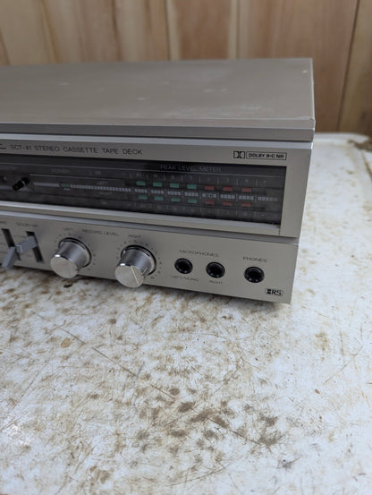 Vintage Realistic Stereo Cassette Deck Model 14-627