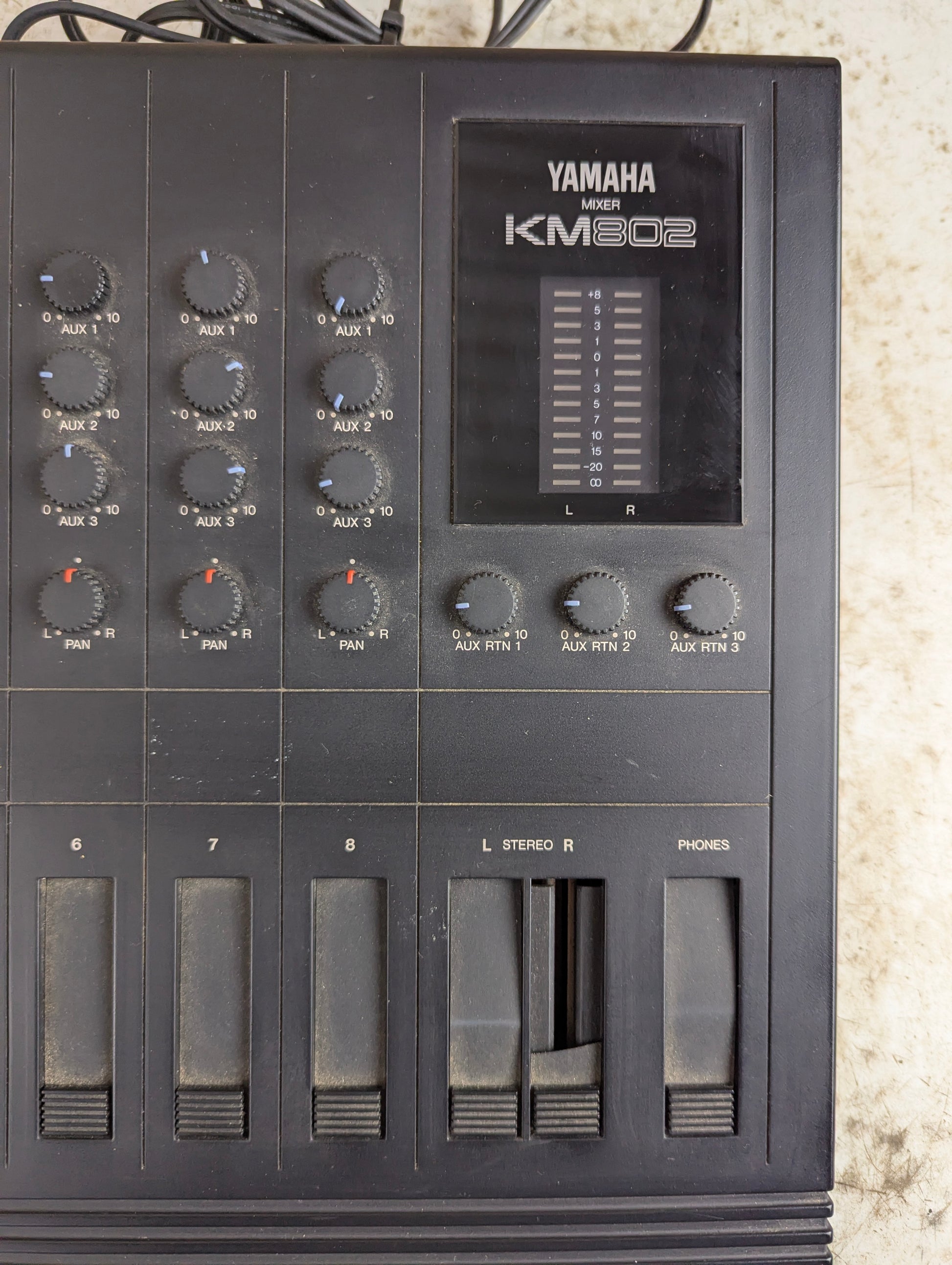 Yamaha KM-802 8 Channel Mixer - Tested and Working