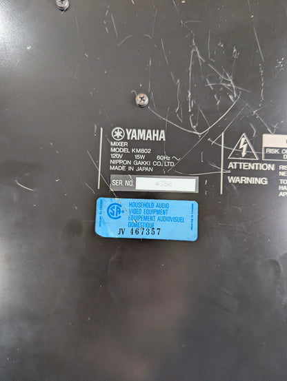 Yamaha KM-802 8 Channel Mixer - Tested and Working