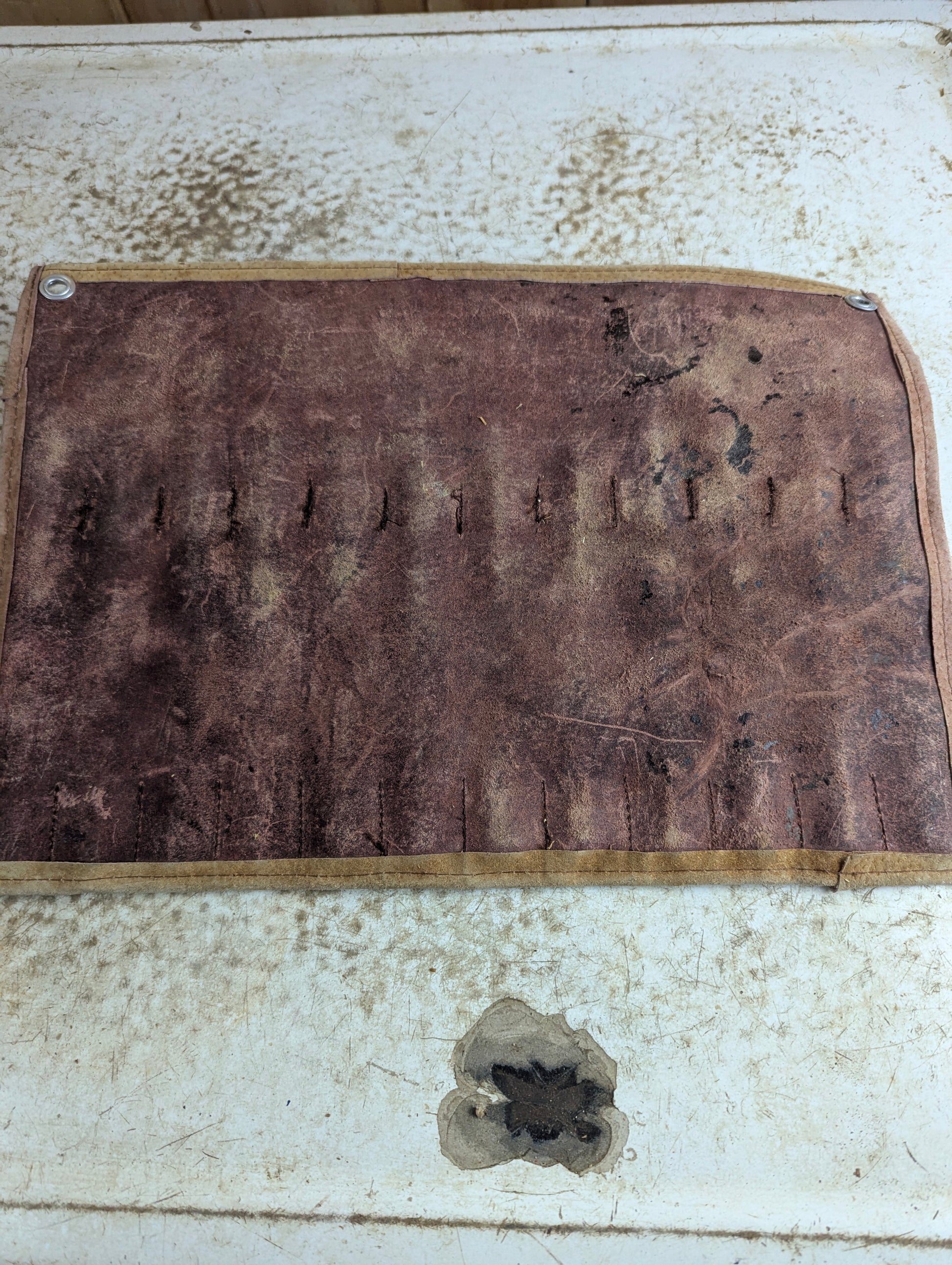 Vintage 12-Piece MOB Chisel Set in Leather Roll