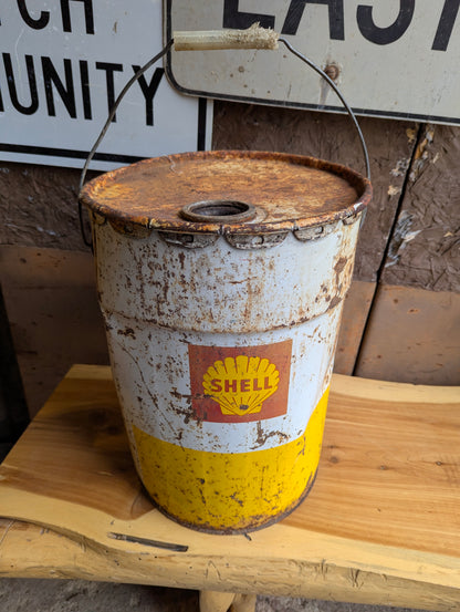 Vintage Shell 5-Liter Oil Pail