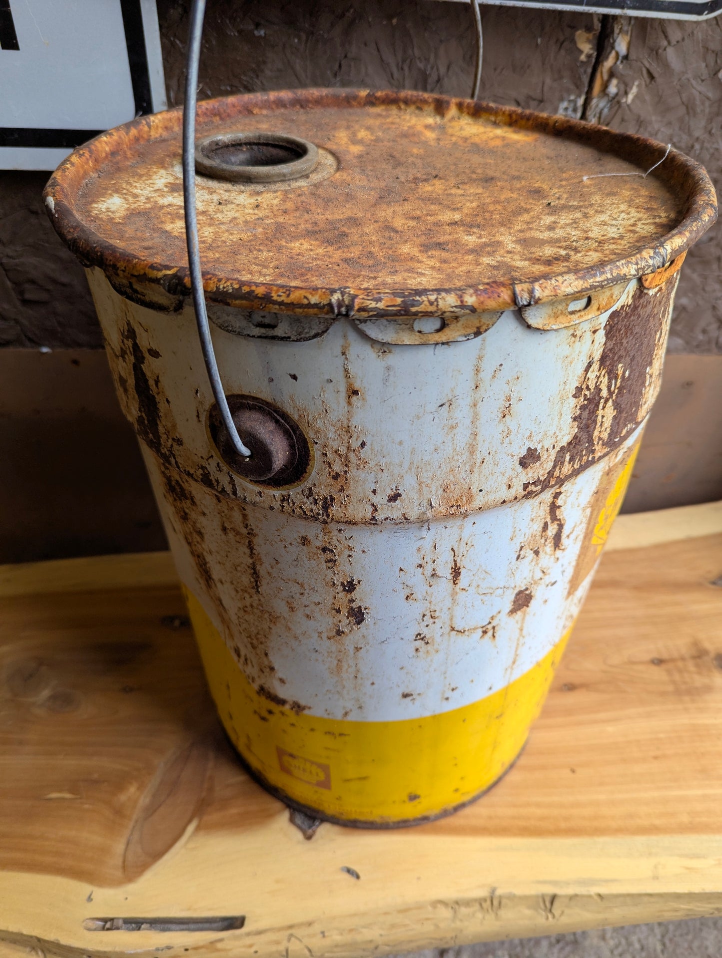 Vintage Shell 5-Liter Oil Pail
