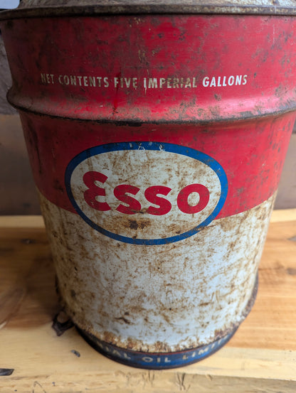 Vintage Esso 5 Gallon Gas Can Gasoline