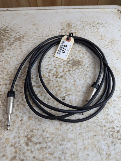 Vintage 10' Neutrik 1/4" Mono Professional Audio Cable