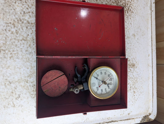 Vintage K.R. Wilson Pressure Guage Set in Original Box - no hose