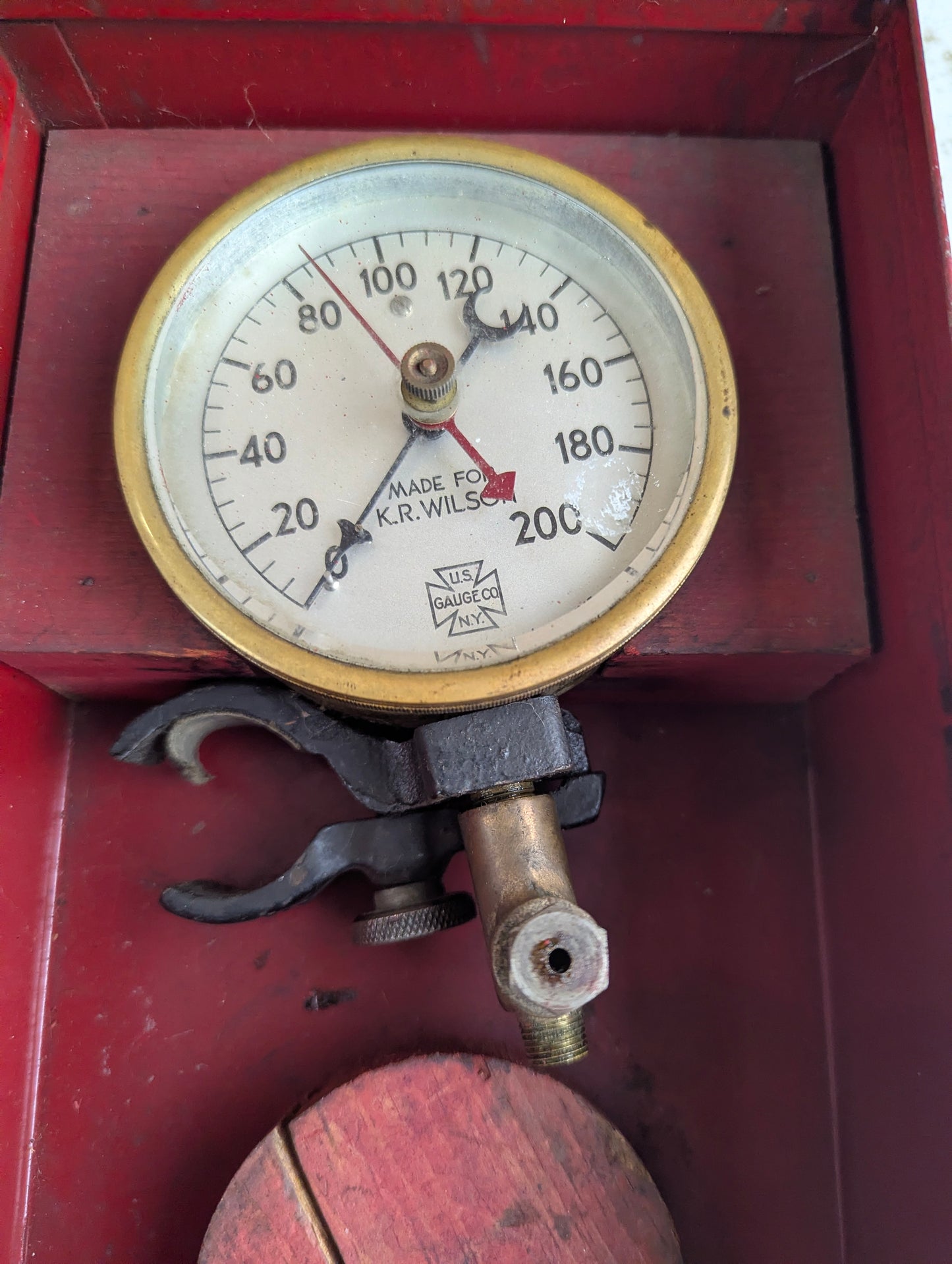 Vintage K.R. Wilson Pressure Guage Set in Original Box - no hose