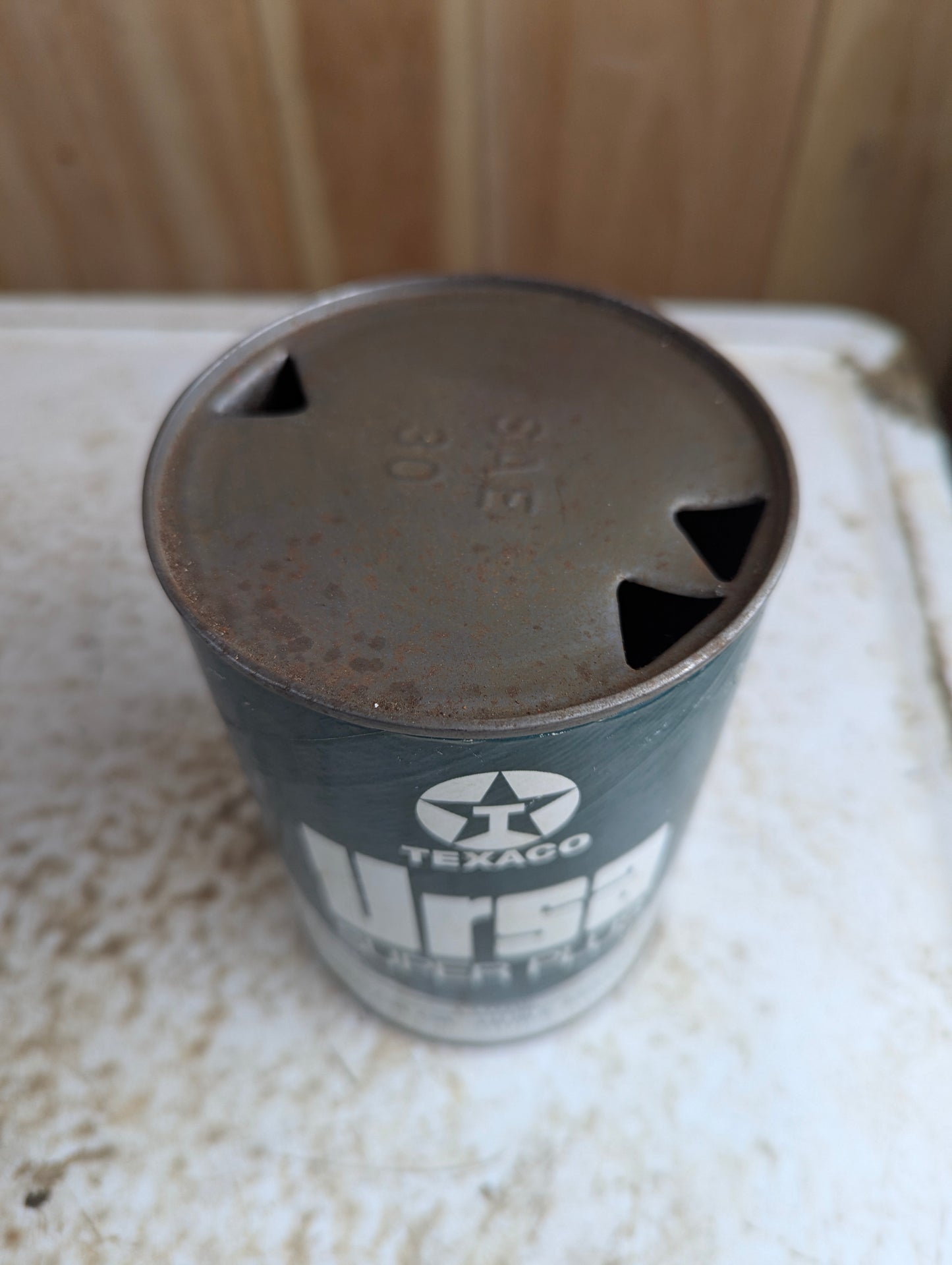 Vintage Texaco Canada Ursa Super Plus 1-liter Motor Oil Can