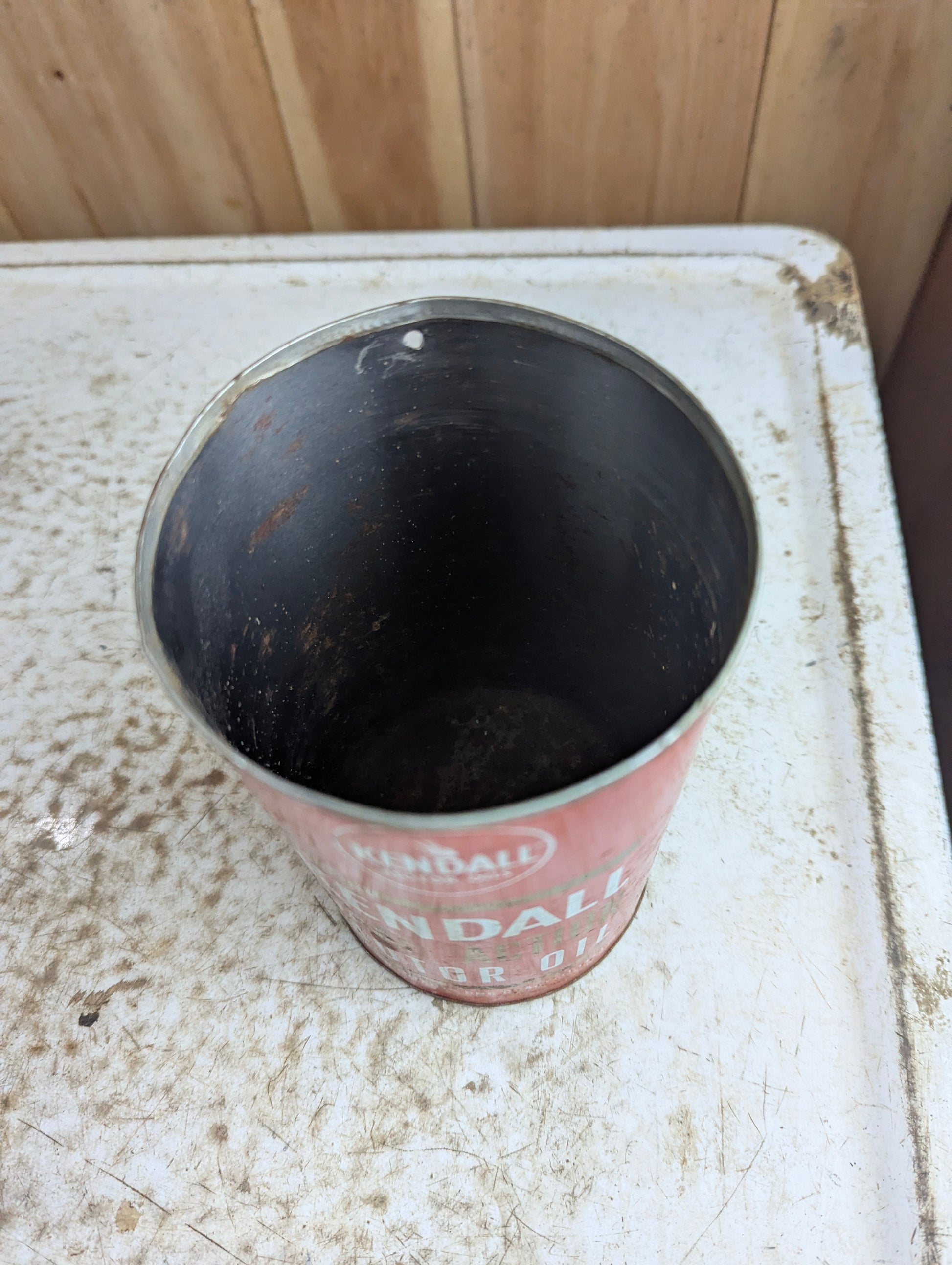 Vintage Kendall Dual-Action One-Quart Motor Oil Can