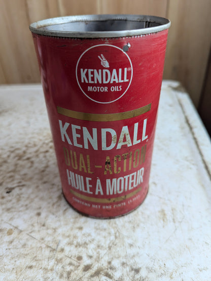 Vintage Kendall Dual-Action One-Quart Motor Oil Can
