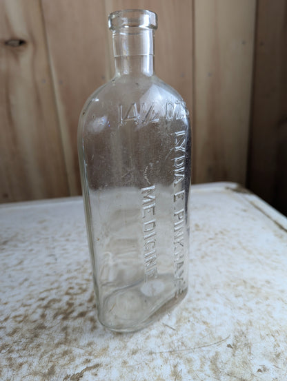 Antique Lydia E. Pinkham's Vegetable Compound Patent Medicine Bottle with Stopper Top 14.5oz