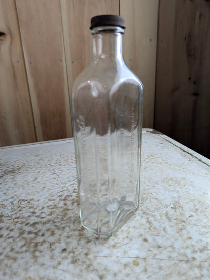 Vintage Henry K. Wampole & Co. Tonic Patent Medicine Bottle with Lid