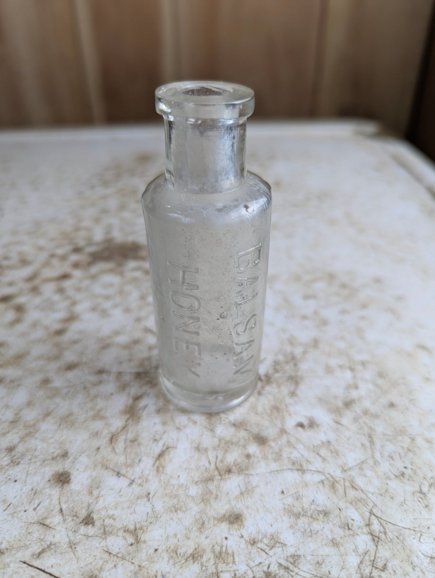 Antique Balsam Honey Cough Syrup Medicine Bottle