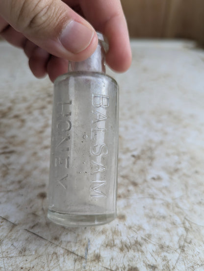 Antique Balsam Honey Cough Syrup Medicine Bottle
